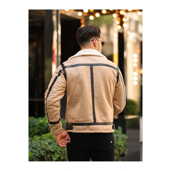 Erkek Kürklü Deri Ceket