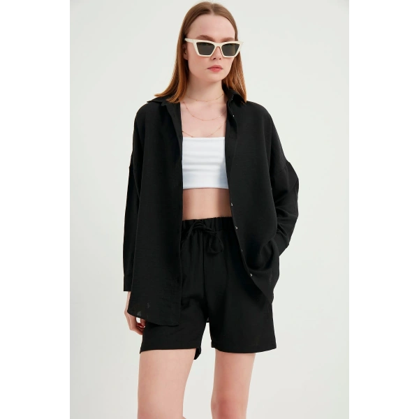 Kadın Örme Ikili Şort Takım