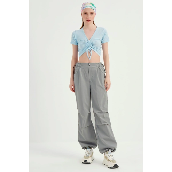 Kadın Paraşüt Kumaş Pantolon