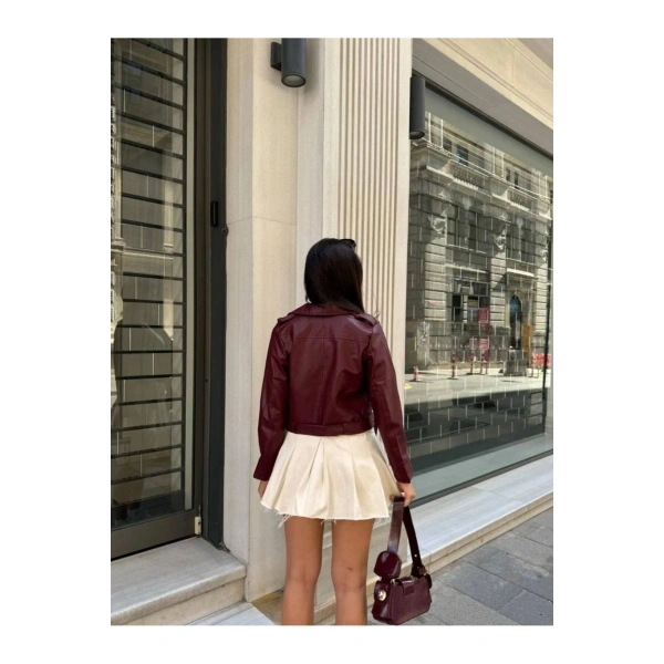 Kadın Deri Ceket Dikişsiz