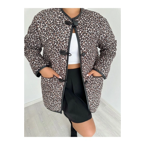 İÇİ DERİ TEDDY KUMAŞ BİYELİ ÇOBAN DÜĞMELİ CEKET MONT