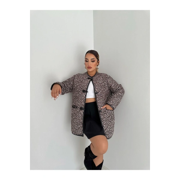 İÇİ DERİ TEDDY KUMAŞ BİYELİ ÇOBAN DÜĞMELİ CEKET MONT