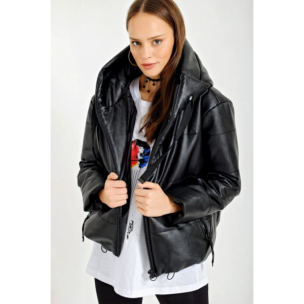 Oversize Suni Deri Mont