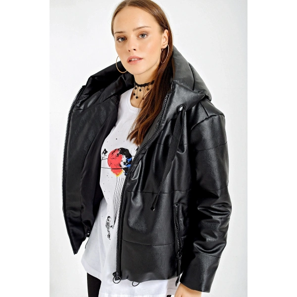 Oversize Suni Deri Mont
