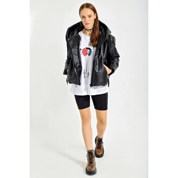 Oversize Suni Deri Mont