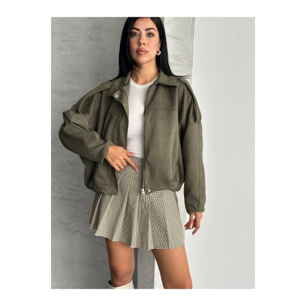 Yeni Sezon Süet Oversize Ceket