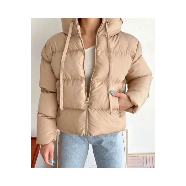 Kadın Kapüşonlu Şişme Mont 101410181