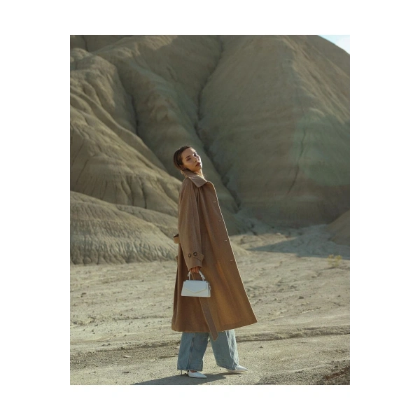 Kaşe Kaban Kuşaklı ( Oversize ) Yeni Sezon*-xx Bol Kesim