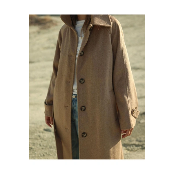 Kaşe Kaban Kuşaklı ( Oversize ) Yeni Sezon*-xx Bol Kesim