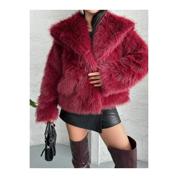 DAME Yumuşak Dokunuşlu Oversize Premium Kürk Peluş Mont