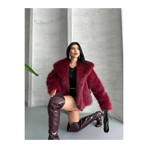 DAME Yumuşak Dokunuşlu Oversize Premium Kürk Peluş Mont