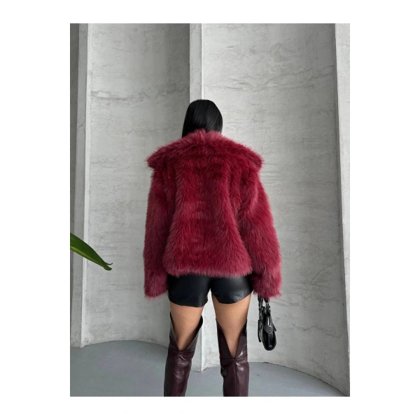 DAME Yumuşak Dokunuşlu Oversize Premium Kürk Peluş Mont