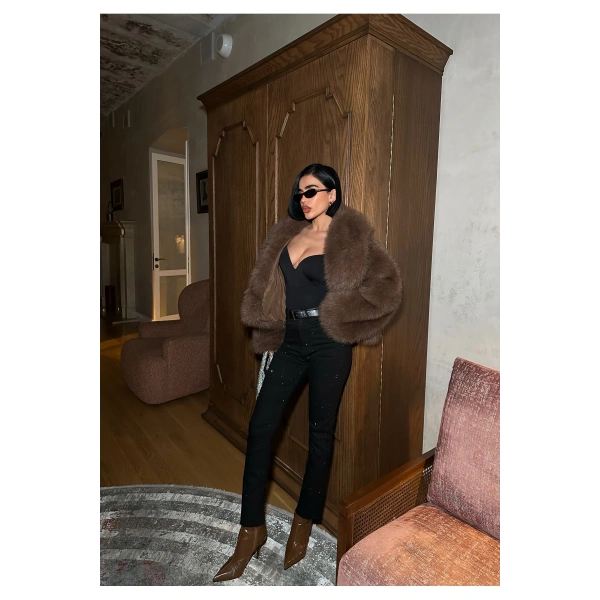 Kadın Taşlı Jeans Kot Pantolon