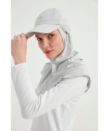 Kadın Gri Tesettür Şapka
