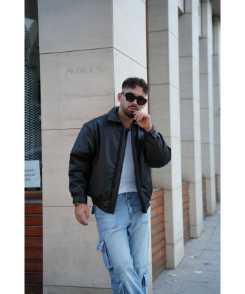 ERKEK KIŞLIK DERİ MONT