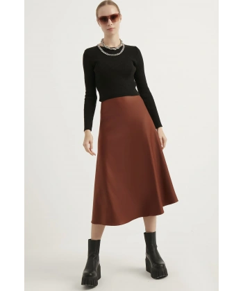 Kadın Deri Mevlana Taba Etek