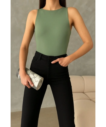 Kadın Sıfır Kollu Bodysuit