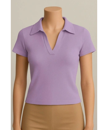 Kadın V Yaka Kaşkorse Bluz