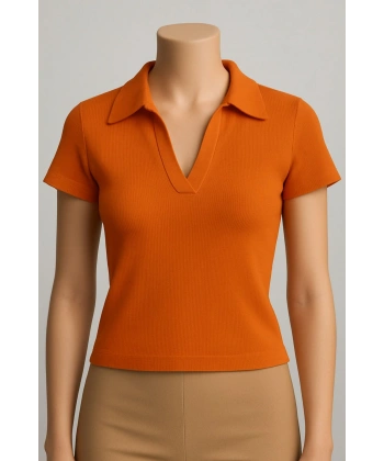 Kadın V Yaka Kaşkorse Bluz