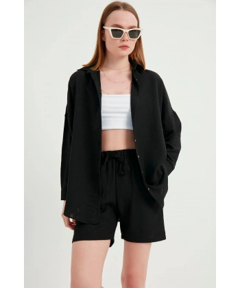 Kadın Örme Ikili Şort Takım