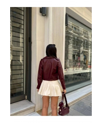 Kadın Deri Ceket Dikişsiz