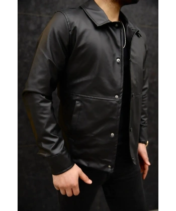 Erkek Siyah Deri Ceket