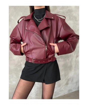 Kadın Oversize Kemerli Kadın Yeni Tarz Ceket