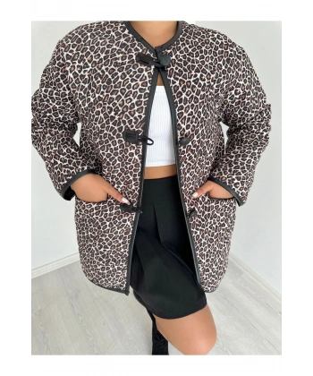 İÇİ DERİ TEDDY KUMAŞ BİYELİ ÇOBAN DÜĞMELİ CEKET MONT