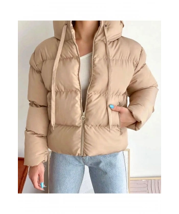 Kadın Kapüşonlu Şişme Mont 101410181