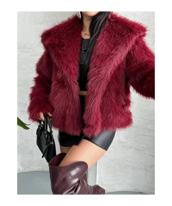 DAME Yumuşak Dokunuşlu Oversize Premium Kürk Peluş Mont