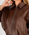 Yeni Sezon Kadın Bomber Deri Ceket