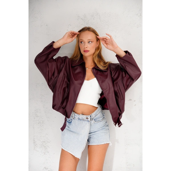 Geniş Kolu P&B Bomber Ceket