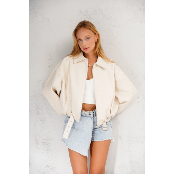 Geniş Kolu P&B Bomber Ceket