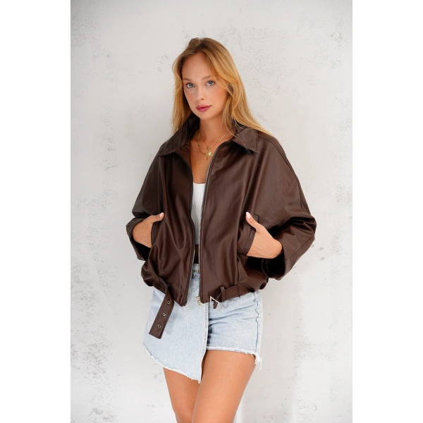 Geniş Kolu P&B Bomber Ceket