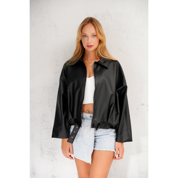 Geniş Kolu P&B Bomber Ceket