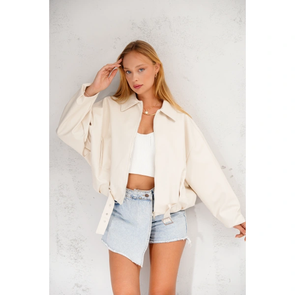 Geniş Kolu P&B Bomber Ceket