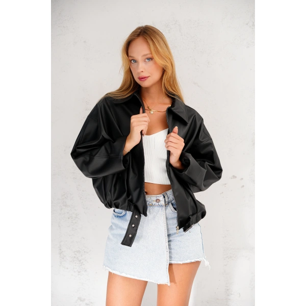 Geniş Kolu P&B Bomber Ceket