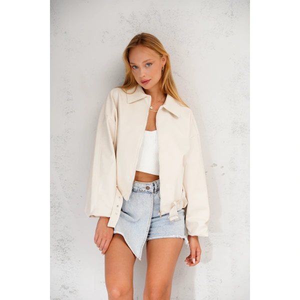 Geniş Kolu P&B Bomber Ceket