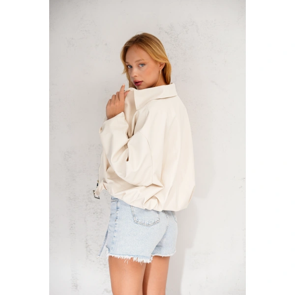 Geniş Kolu P&B Bomber Ceket