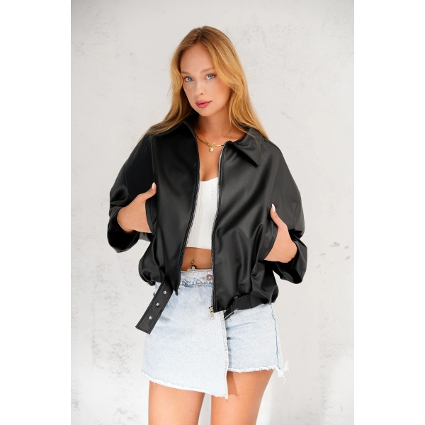 Geniş Kolu P&B Bomber Ceket