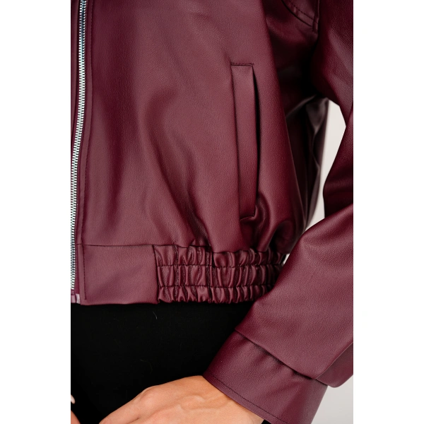 Oversıze Deri Ceket Bomber