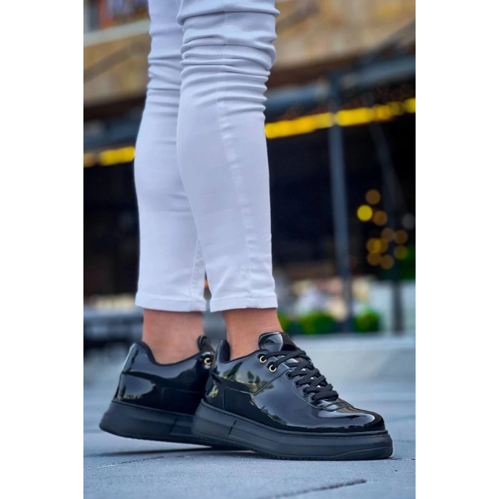 KB-X20 Kuback Kömür Rugan  Günlük Erkek Ayakkabı