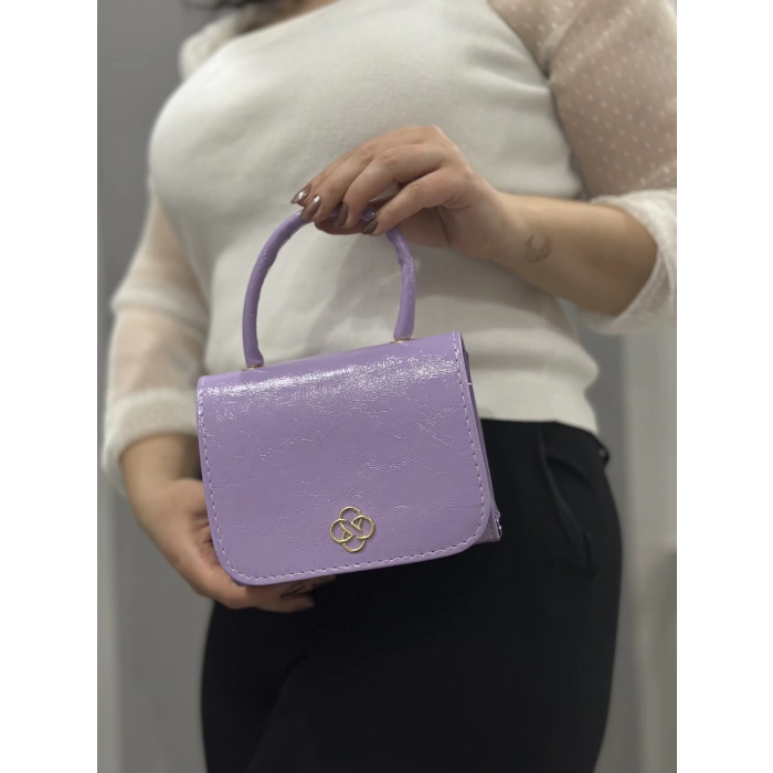 Lila cilt krash çanta