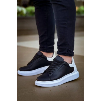 KB-X500  Kuback  Bağcıklı Siyah Beyaz  Günlük Erkek Ayakkabı