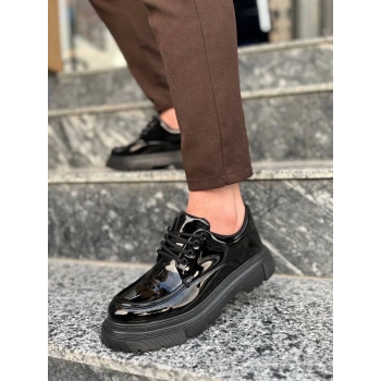 KB-X6 Kuback Kömür Rugan Günlük Erkek Ayakkabı