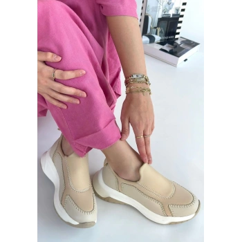 Kendy Bej Cilt Spor Ayakkabı