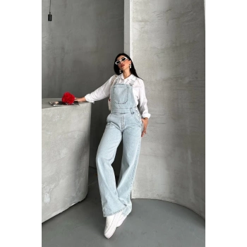 Pantolon kar yıkama salopet mavi d2514