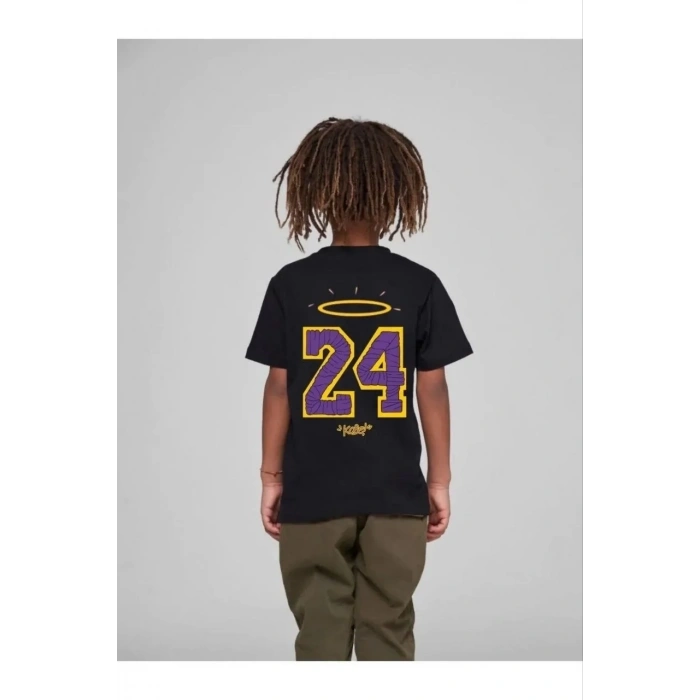 Çocuk Unisex Baskılı T-Shirt - Siyah