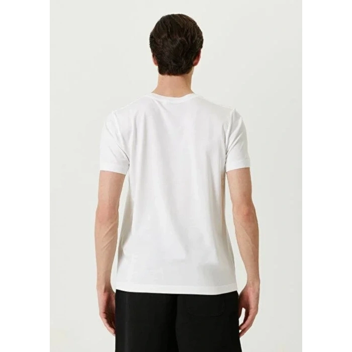 ERKEK  Tişört Basic Bisiklet Yaka Regular Kısa kol T-Shirt - Beyaz