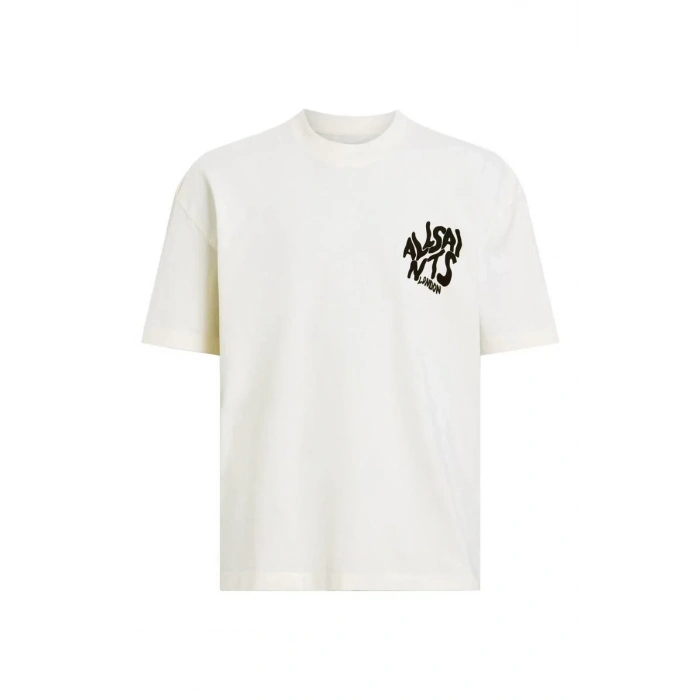 Erkek Tişört Baskılı Oversize kısa kol T-Shirt - Beyaz